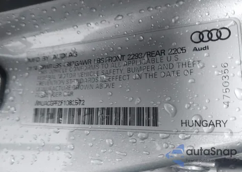 2015 Audi A3 1.8T Premium z USA, uszkodzony, nr VIN WAUACGFF2F1082572